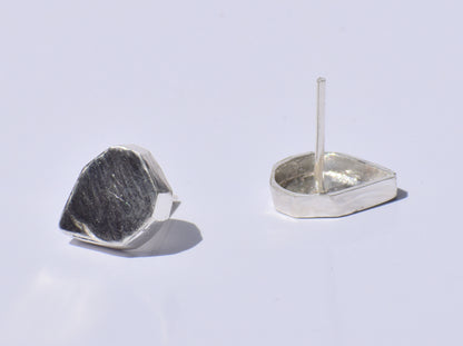 Earrings, Studs, Silver Earrings, Pear Earrings, Handmade Earrings, Drop Earrings, Tiny Silver Earrings, Silver Leaf Earrings, Gift For Her