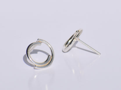 Silver Studs Earrings, Silver Geometric Studs Earrings, 925 Sterling Silver Studs Earrings, Easter's Gift, Women Accessories, Gift For Women