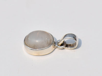 Rainbow Moonstone Pendant, Oval Moonstone, Silver Moonstone Pendant, June Birthstone Pendant, Boho Jewelry, Statement Necklace, Jewelry Gift