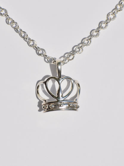 Crown Pendant, 925 Sterling Silver, Statement Jewelry, King Crown Pendant, Princess Jewellery, Queen Necklace, Gift for Her, Gift For Womens