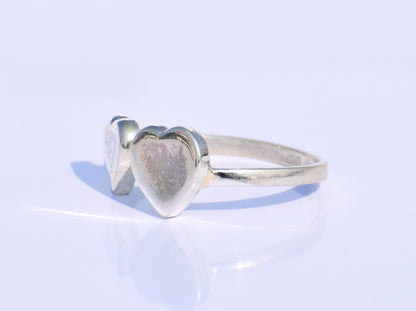 Entwine Silver Heart Ring – Handmade 925 Sterling Silver