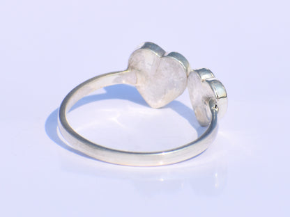 Entwine Silver Heart Ring – Handmade 925 Sterling Silver