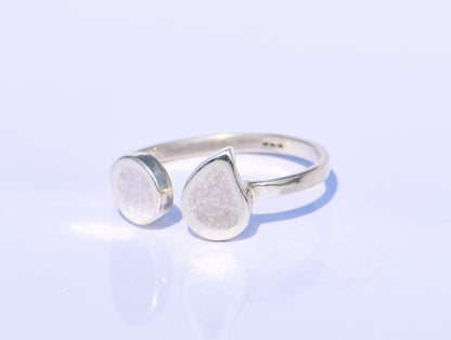 Continuum Silver Semicolon Ring – Handmade 925 Sterling Silver