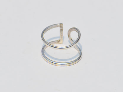 Silver Band Ring, Thin Dainty Ring, Sterling Silver Ring, Adjustable Ring, Silver Midi Ring, Statement Ring, Anniversary Gift, Gift For Her