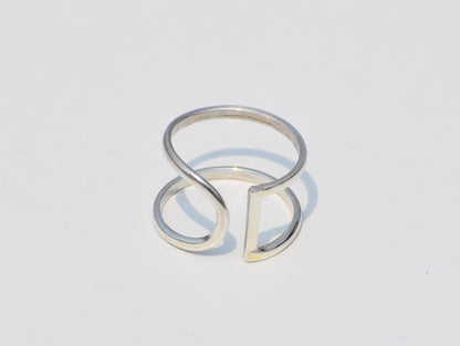 Silver Band Ring, Thin Dainty Ring, Sterling Silver Ring, Adjustable Ring, Silver Midi Ring, Statement Ring, Anniversary Gift, Gift For Her