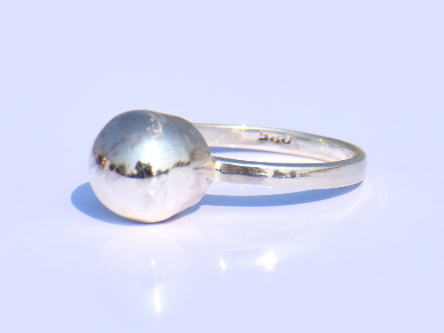 Silver Ball Ring, Silver Jewelry, Handmade Jewelry, Wedding Jewelry,  Engagement Jewelry, Women's Ring, Signet Ring, Promise Ring, Boho Ring