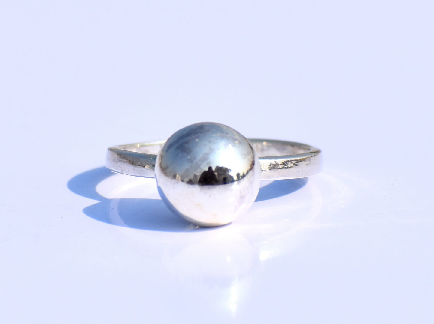 Silver Ball Ring, Silver Jewelry, Handmade Jewelry, Wedding Jewelry,  Engagement Jewelry, Women's Ring, Signet Ring, Promise Ring, Boho Ring