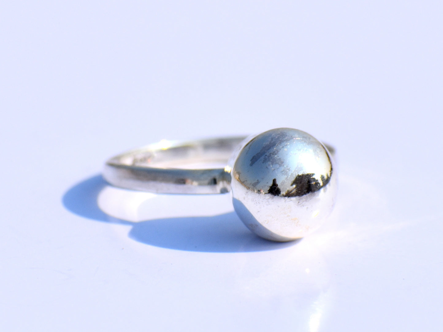 Silver Ball Ring, Silver Jewelry, Handmade Jewelry, Wedding Jewelry,  Engagement Jewelry, Women's Ring, Signet Ring, Promise Ring, Boho Ring