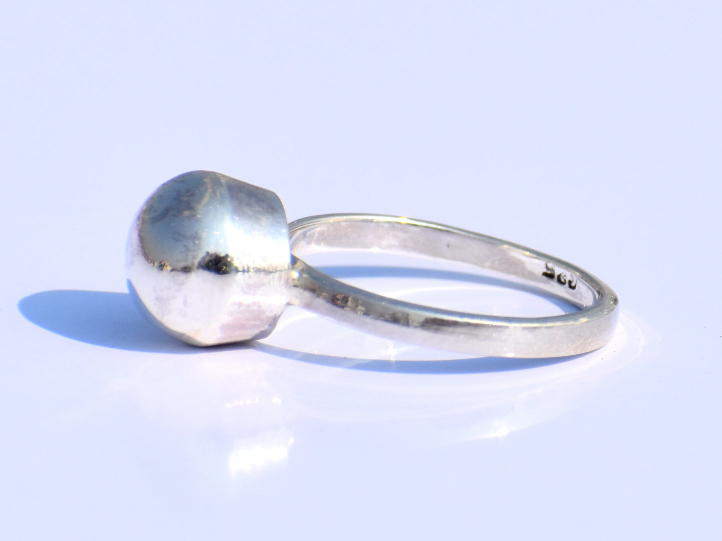 Silver Ball Ring, Silver Jewelry, Handmade Jewelry, Wedding Jewelry,  Engagement Jewelry, Women's Ring, Signet Ring, Promise Ring, Boho Ring