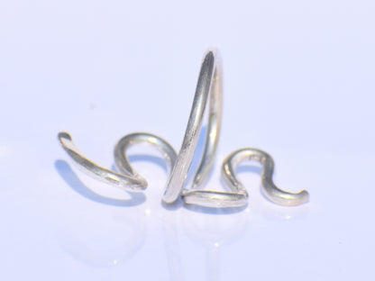 Snake Ring, Sterling Silver Ring, Snake Wrap Ring, Snake Reptile Jewelry, Adjustable Ring, Handmade Ring, Knuckle Ring, Gift For Her