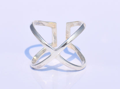 Criss Cross Ring, X Ring, Sterling Silver Ring, Dainty Ring, Adjustable Ring, Infinity Ring, Statement Ring, Bohemian Jewelry, Ring For Her