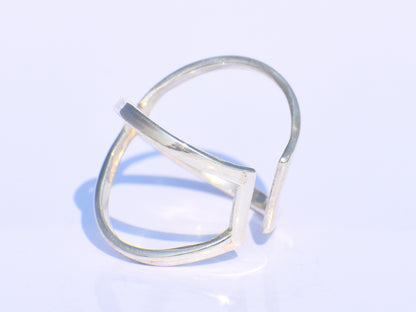 Criss Cross Ring, X Ring, Sterling Silver Ring, Dainty Ring, Adjustable Ring, Infinity Ring, Statement Ring, Bohemian Jewelry, Ring For Her