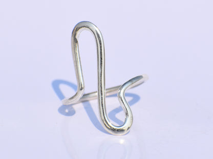 Spiral Ring, Wave Ring, 925 Sterling Silver Ring, Stacking Ring, Handmade Ring, Minimalist Ring, Statement Ring, Bohemian Ring, Ring For Her