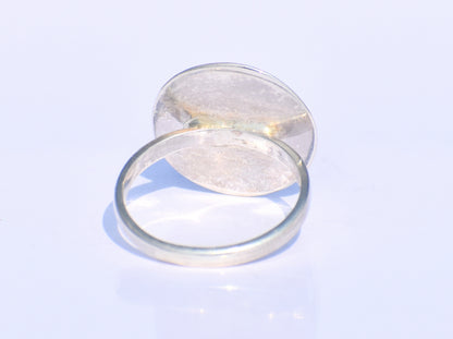 Full Moon Ring, Sterling Silver Jewelry, Statement Ring, Bohemian Jewelry, Solid Circle Ring, Handmade Jewelry, Unisex Ring, Rings For Women