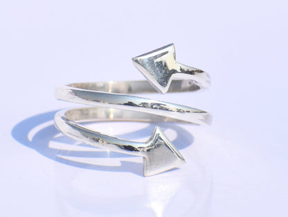 Spiral Ring, 925 Silver Ring, Handmade Ring, Open Ring, Bohemian Ring, Vintage Jewelry,  Promise Ring, Ring For Her, Yoga Ring, Wedding Gift