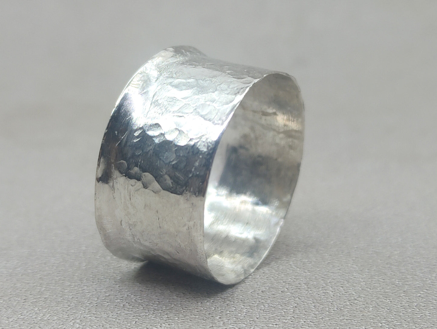 Hammered Band Ring, 925 Silver, Rustic Ring, Midi Ring, Texture Ring, Unisex Minimalist  Ring, Valentine's Gift, Ring For Women, Silver Band