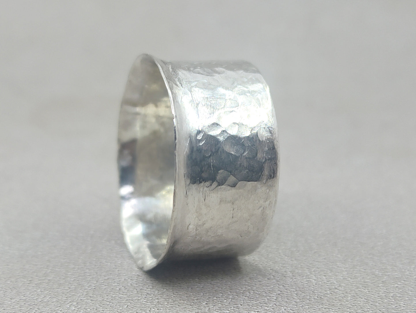 Hammered Band Ring, 925 Silver, Rustic Ring, Midi Ring, Texture Ring, Unisex Minimalist  Ring, Valentine's Gift, Ring For Women, Silver Band